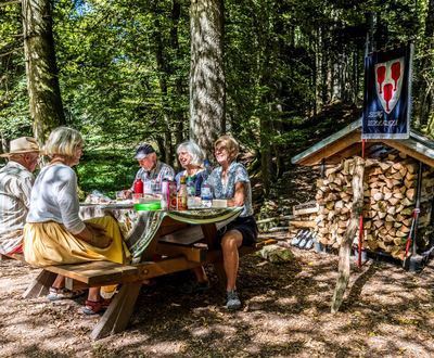 Picknick an der Burgruine