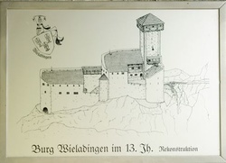 Rekonstruktion der Burgruine Wieladingen Rekonstruktion der Burgruine Wieladingen